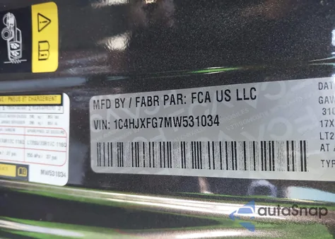 2021 Jeep Wrangler Unlimited Rubicon from USA, damaged, VIN 1C4HJXFG7MW531034